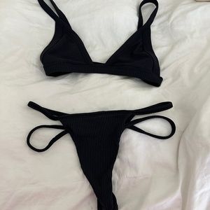 INDAH BLACK BIKINI TOP AND BOTTOM MEDIUM